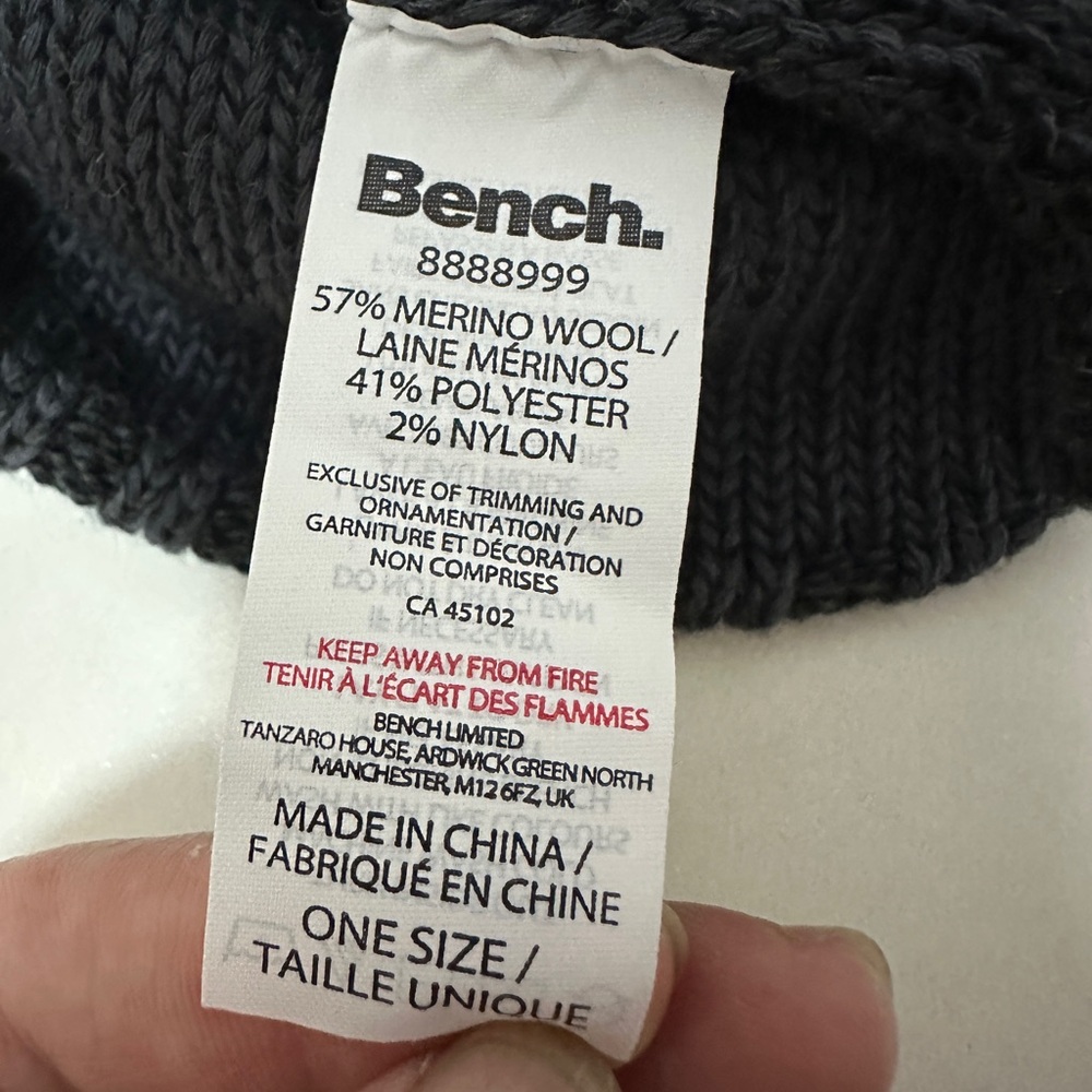 Bench Charcoal Knit Hat - Picture 7 of 7